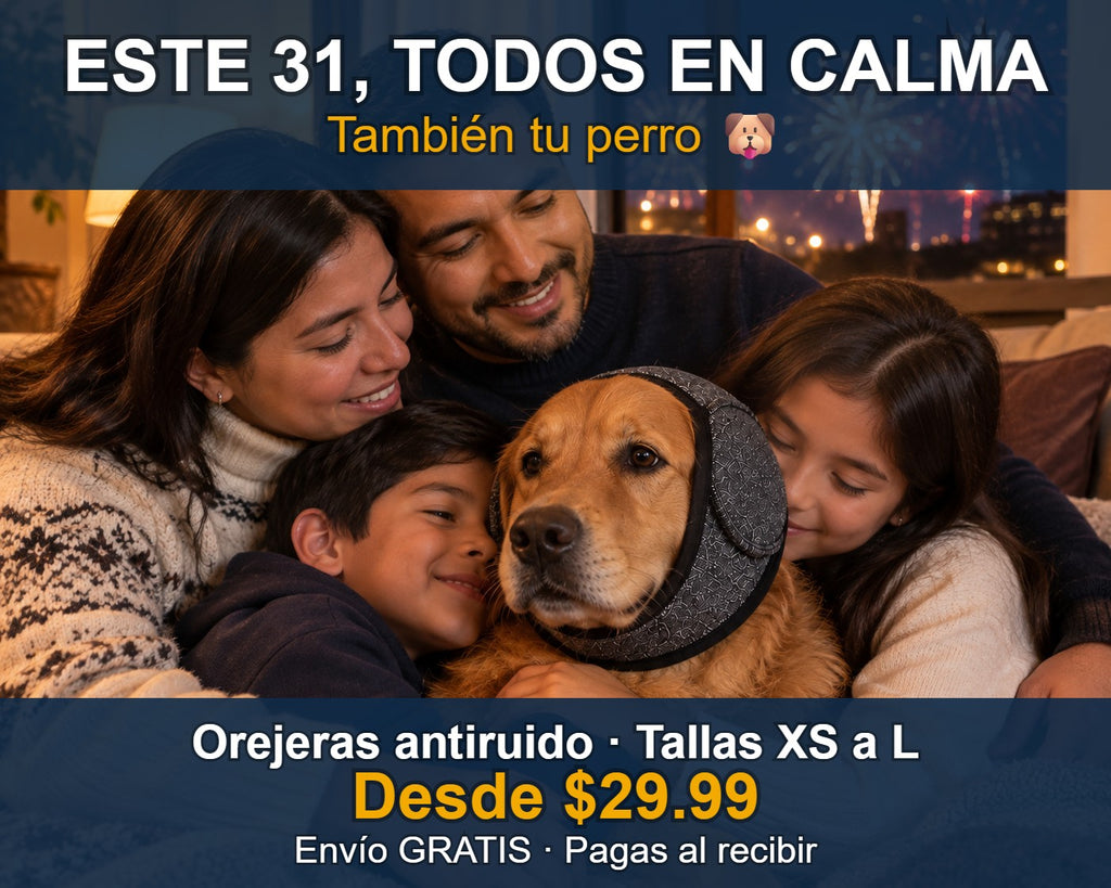 Orejeras Antiruido para Perros – Protección contra Pirotecnia y Ruidos Fuertes